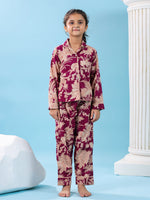 Beige Solid Night Suit - SanskrutiHomes 