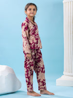 Beige Solid Night Suit - SanskrutiHomes 
