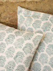 Cotton Green Colour Ethnic Motifs Cushion Covers - SanskrutiHomes 
