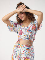 Floral Printed Night Suit set - SanskrutiHomes 