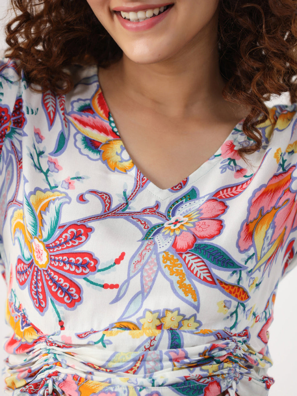 LEAF AND FLORAL Cotton Night SUIT SET - SanskrutiHomes 