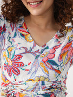 LEAF AND FLORAL Cotton Night SUIT SET - SanskrutiHomes 