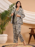 LEAF AND FLORAL Cotton Night SUIT SET - SanskrutiHomes 