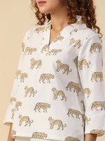 Leopard cotton Sleep set - SanskrutiHomes 