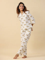 Leopard cotton Sleep set - SanskrutiHomes 
