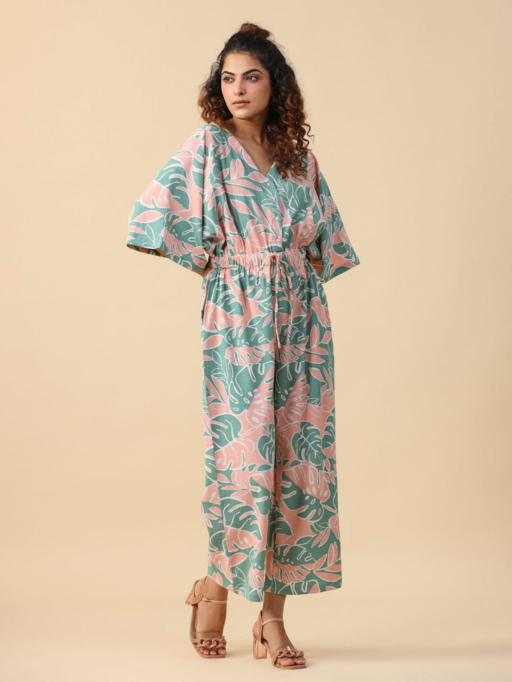 Printed jumpsuit loungewear - SanskrutiHomes 