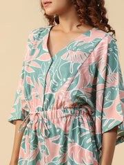 Printed jumpsuit loungewear - SanskrutiHomes 