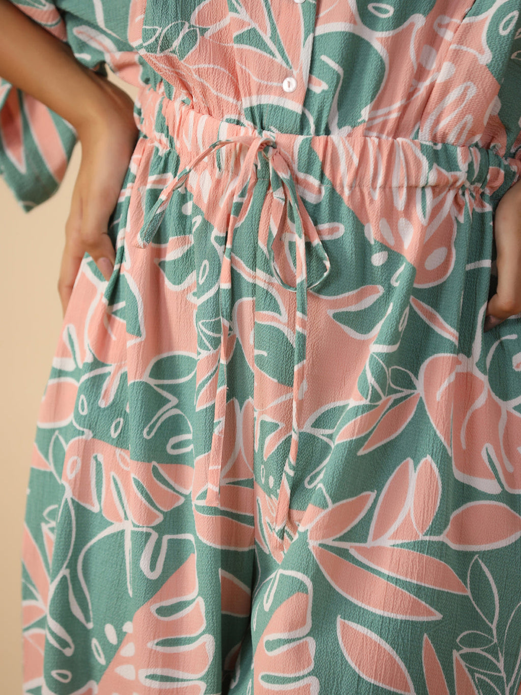 Printed jumpsuit loungewear - SanskrutiHomes 