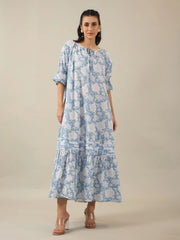 Women Pure Cotton Night Dress - SanskrutiHomes 
