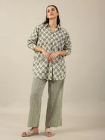 Duo Print loose fit Loungewear Set - SanskrutiHomes 