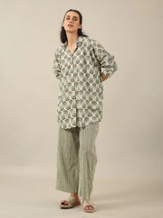 Duo Print loose fit Loungewear Set - SanskrutiHomes 