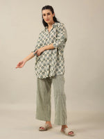 Duo Print loose fit Loungewear Set - SanskrutiHomes 