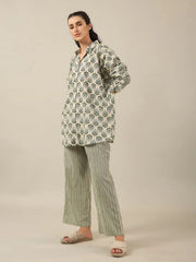 Duo Print loose fit Loungewear Set - SanskrutiHomes 
