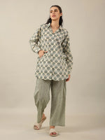 Duo Print loose fit Loungewear Set - SanskrutiHomes 