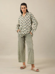 Duo Print loose fit Loungewear Set - SanskrutiHomes 