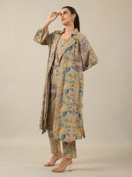 Collared 3 peice Co-ord set - SanskrutiHomes 