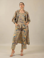 Collared 3 peice Co-ord set - SanskrutiHomes 