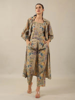 Collared 3 peice Co-ord set - SanskrutiHomes 