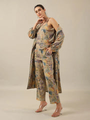 Collared 3 peice Co-ord set - SanskrutiHomes 
