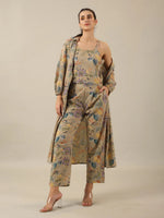 Collared 3 peice Co-ord set - SanskrutiHomes 
