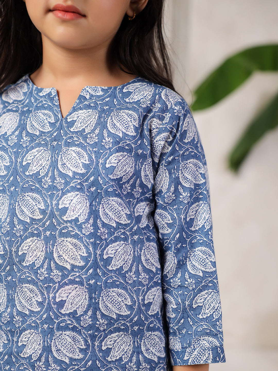 Floral Printed Night Suit Set for Kids - SanskrutiHomes 