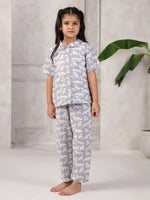 Pure Cotton Printed Night Suit Set for Kids - SanskrutiHomes 