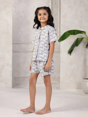Cotton Printed Night Suit for Kids - SanskrutiHomes 