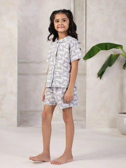 Cotton Printed Night Suit for Kids - SanskrutiHomes 