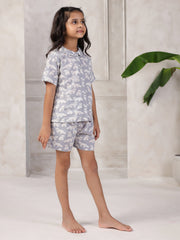 Cotton Printed Night Suit for Kids - SanskrutiHomes 