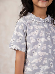 Cotton Printed Night Suit for Kids - SanskrutiHomes 