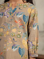 Brown Printed Cotton Night Suit for Kids - SanskrutiHomes 