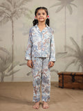 Cotton Floral Printed Night Suit Set for Kids - SanskrutiHomes 