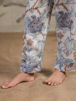 Cotton Floral Printed Night Suit Set for Kids - SanskrutiHomes 