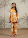 Floral Printed Cotton Night Suit Set for Kids - SanskrutiHomes 