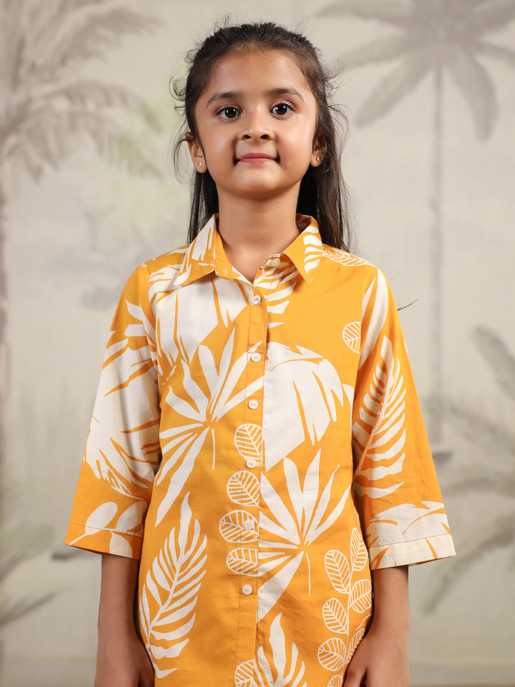 Floral Printed Cotton Night Suit Set for Kids - SanskrutiHomes 