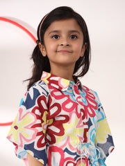 Multicolour Printed Pure Cotton Pyjama Night Suit For Kids