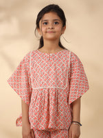 Kids Pure Cotton Rust Colour Printed Night suits - SanskrutiHomes 