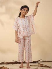 Rabbit Printed Cotton Night Suit for Kids - SanskrutiHomes 
