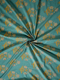 Pure cotton ethnic motif screen print fabric - SanskrutiHomes 