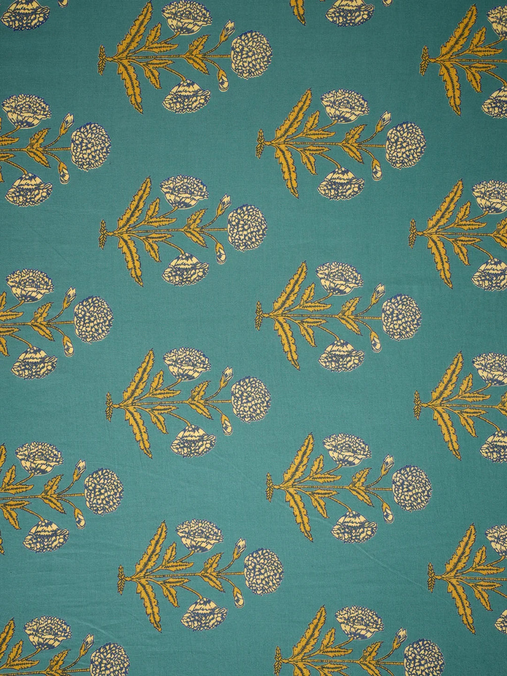 Pure cotton ethnic motif screen print fabric - SanskrutiHomes 