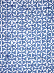Indigo cotton screen printed fabric - SanskrutiHomes 