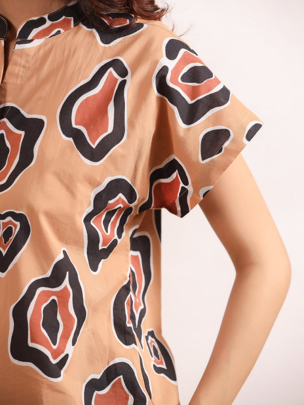 Women's Pure Cotton Leopard Print Night suits - SanskrutiHomes 