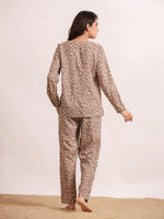 Panther print Viscose Night suits - SanskrutiHomes 