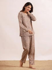 Bagera Printed Cotton Night SUIT - SanskrutiHomes 
