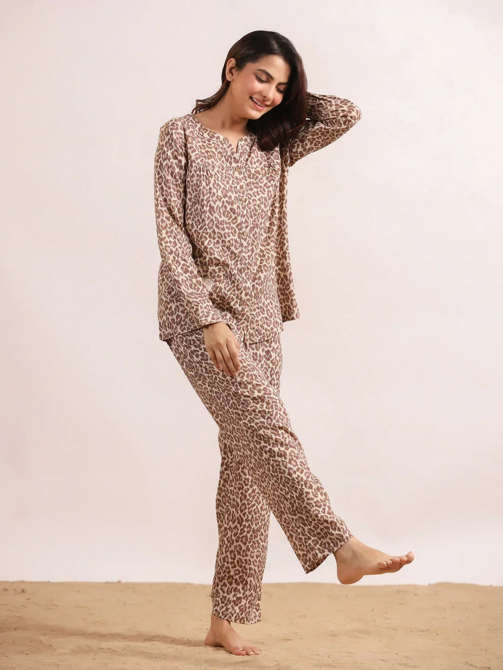 Bagera Printed Cotton Night SUIT - SanskrutiHomes 