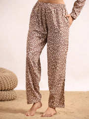 Panther print Viscose Night suits - SanskrutiHomes 