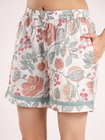 Women's Pure Cotton Floral Print Night suits - SanskrutiHomes 