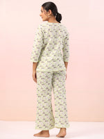 Panda Animal Print Cotton Night Suit - SanskrutiHomes 