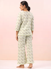 Panda Animal Print Cotton Night Suit - SanskrutiHomes 
