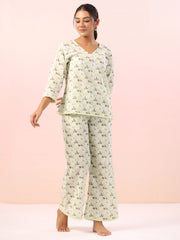Panda Animal Print Cotton Night Suit
